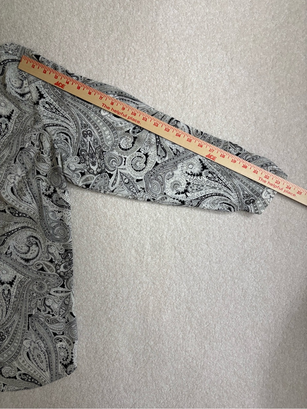 Talbots Black & White Paisley V-Neck Tunic Size 2X - Picture 12 of 12